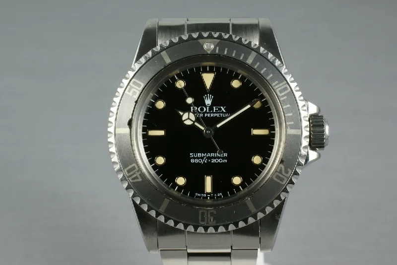 Rolex Datejust 41mm with black leather strap -Rolex Submariner 5513 Maxi Case