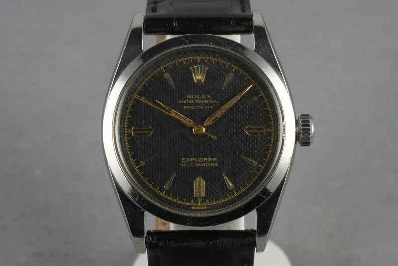 Rolex Datejust 36mm for women -1953 Rolex Explorer 6298 with Gilt Waffle Dial