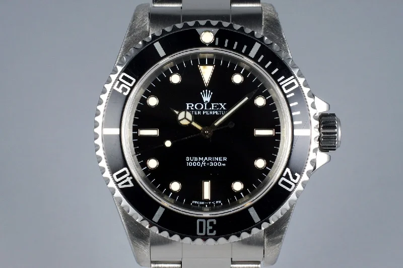 Rolex Submariner with blue bezel -1997 Rolex Submariner 14060