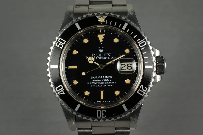 Rolex Deepsea with 9000 feet water resistance -1987 Rolex Submariner 168000