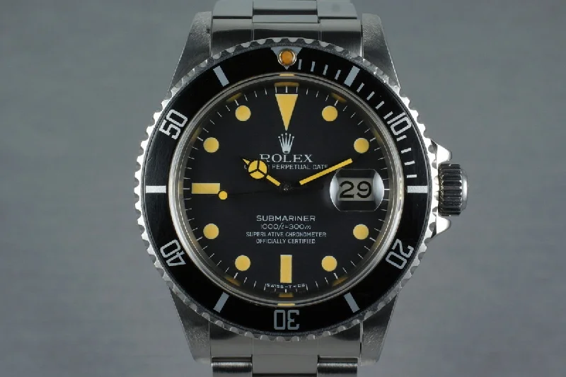 Rolex watches with anniversary edition designs -1981 Rolex Submariner 16800