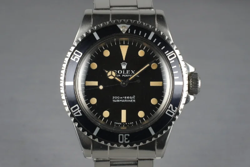 Rolex Explorer I with vintage appeal -1968 Rolex Submariner 5513 Meters First