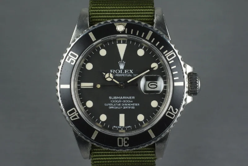 Rolex Oyster Perpetual blue dial models -1981 Rolex Submariner 16800