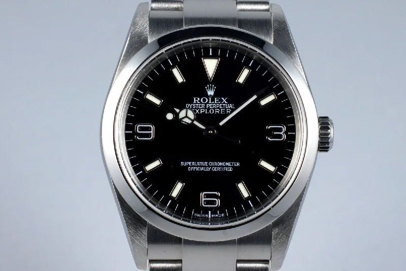 Rolex Oyster Perpetual with smooth bezel -2003 Rolex Explorer 114270