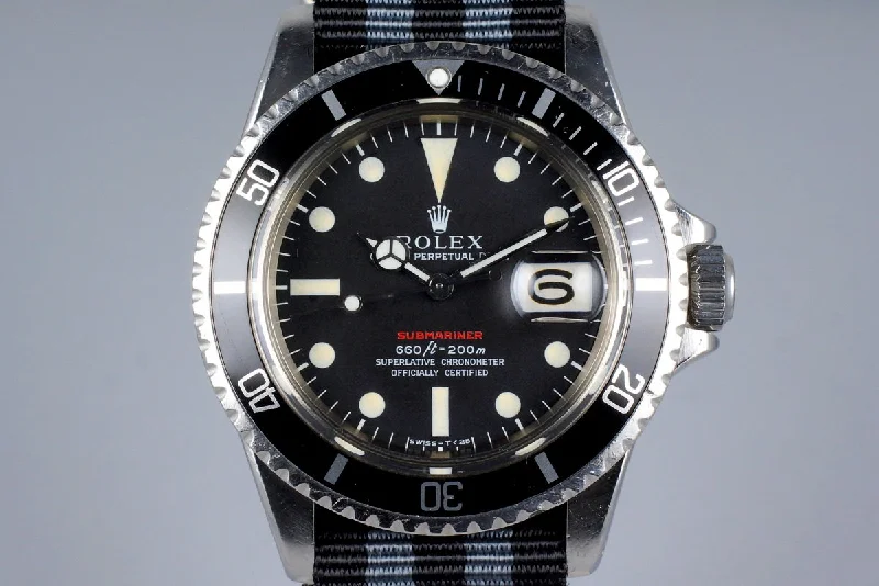 Rolex Submariner with classic red lettering -1969 Rolex Red Submariner 1680 Mark IV Dial