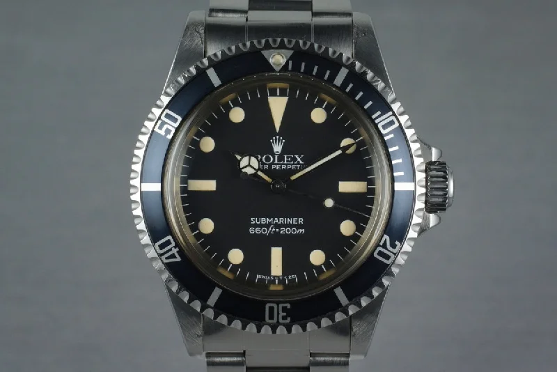 Rolex Yacht-Master with rubber strap -1981 Rolex Submariner 5513 Mark IV Maxi Dial