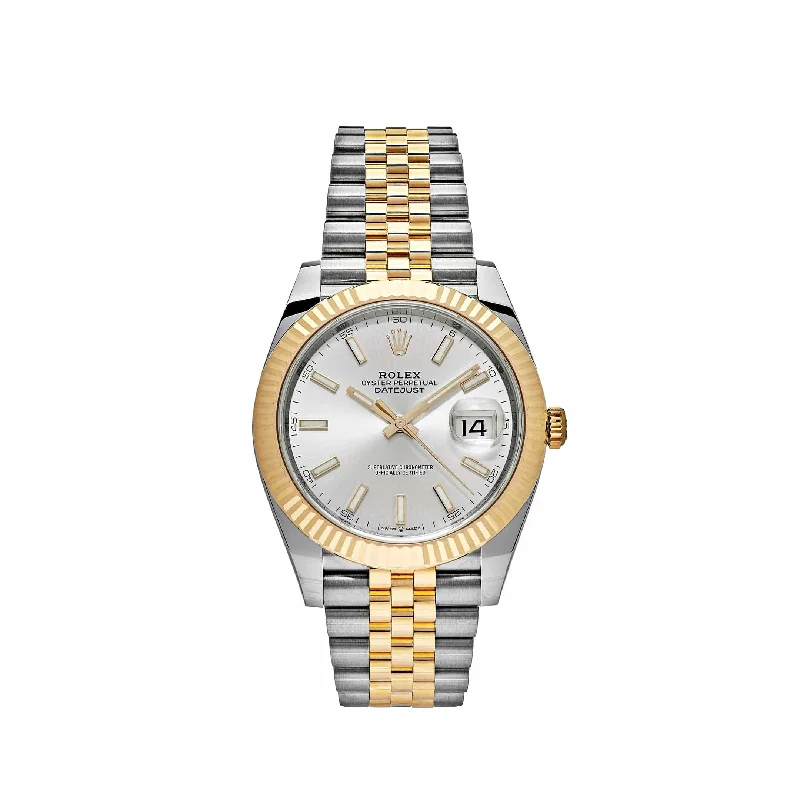 Rolex Submariner with ceramic bezel -Rolex Datejust 126333 Yellow Gold Stainless Steel Silver Dial (2022)