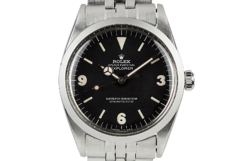 Rolex President Day-Date with diamond markers -1967 Rolex Explorer I 1016 with FAT font dial