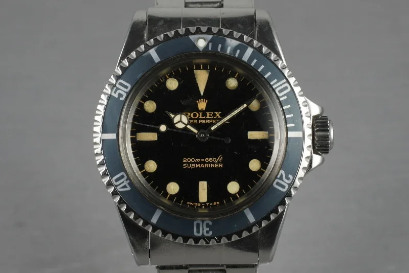 Rolex Daytona with steel bracelet -1965 Rolex Submariner 5513 with Bart Simpson Gilt Dial