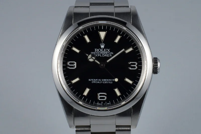 Rolex watches with sapphire crystal -1991 Rolex Explorer 14270