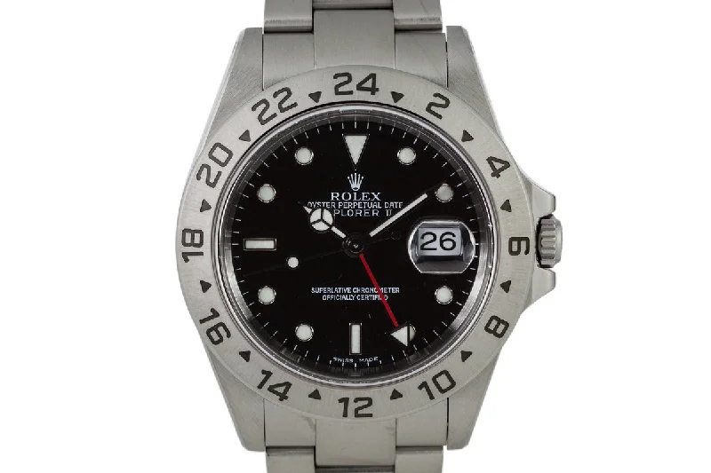 Rolex Submariner with no date version -2002 Rolex Explorer II 16570 Black Dial