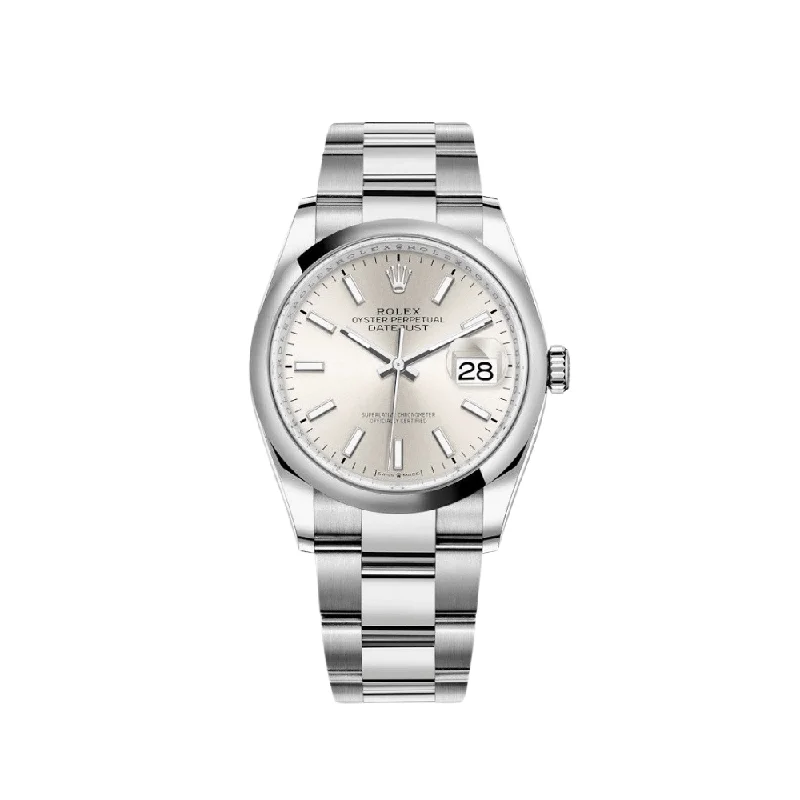 Rolex Day-Date with champagne dial -Rolex Datejust 126200 Stainless Steel Silver Dial Oyster