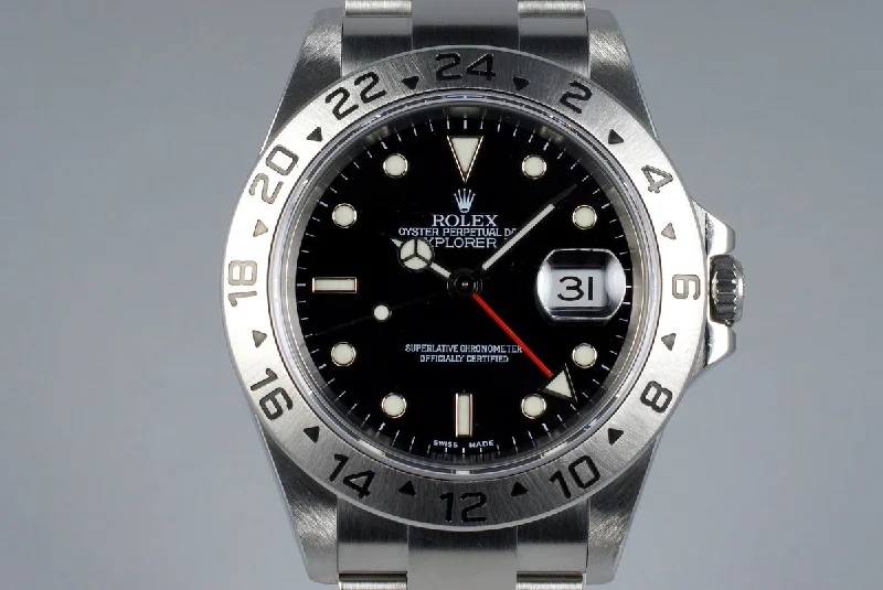 Rolex Datejust 41mm with sapphire crystal -2006 Rolex Explorer II 16570 Black Dial with Box and Papers