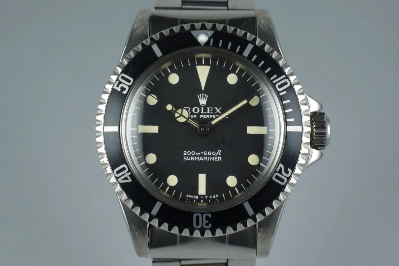 Rolex Milgauss with orange lightning bolt hands -1967 Rolex Submariner 5513 Meters First Dial