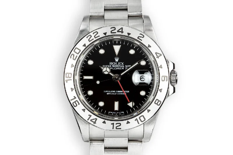 Rolex GMT-Master II with classic look -1994 Rolex Explorer II 16570 Black Dial