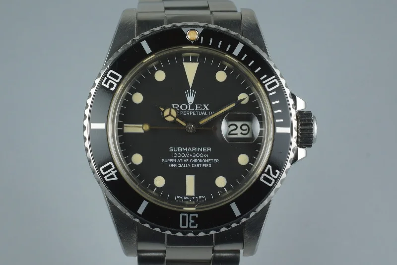 Rolex Day-Date 36mm with gold case -1984 Rolex Submariner 16800 with Box and Papers