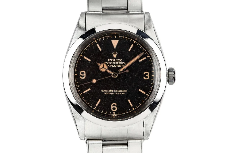 Rolex Explorer with durable stainless steel case -1962 Rolex Explorer 1 1016 Gilt Dial