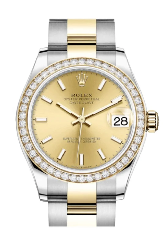 Rolex Cosmograph Daytona limited edition -Rolex Datejust 31 Champagne Dial Diamond Bezel Yellow Gold Two Tone Watch 278383RBR 278383