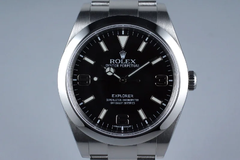 Rolex Oyster Perpetual 39mm with blue dial -2014 Rolex Explorer 214270