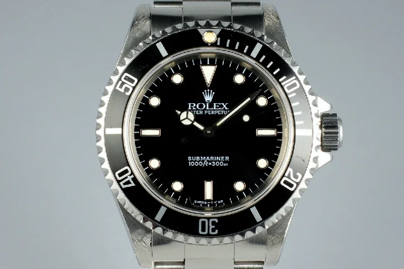 Rolex Submariner with blue bezel -1997 Rolex Submariner 14060