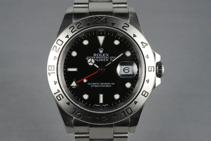 Rolex Day-Date with platinum dial -2000 Rolex Explorer II 16570