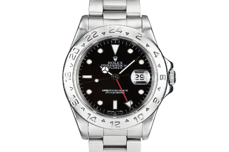 Rolex Day-Date with luxury materials -1995 Rolex Explorer II 16570 Black Dial