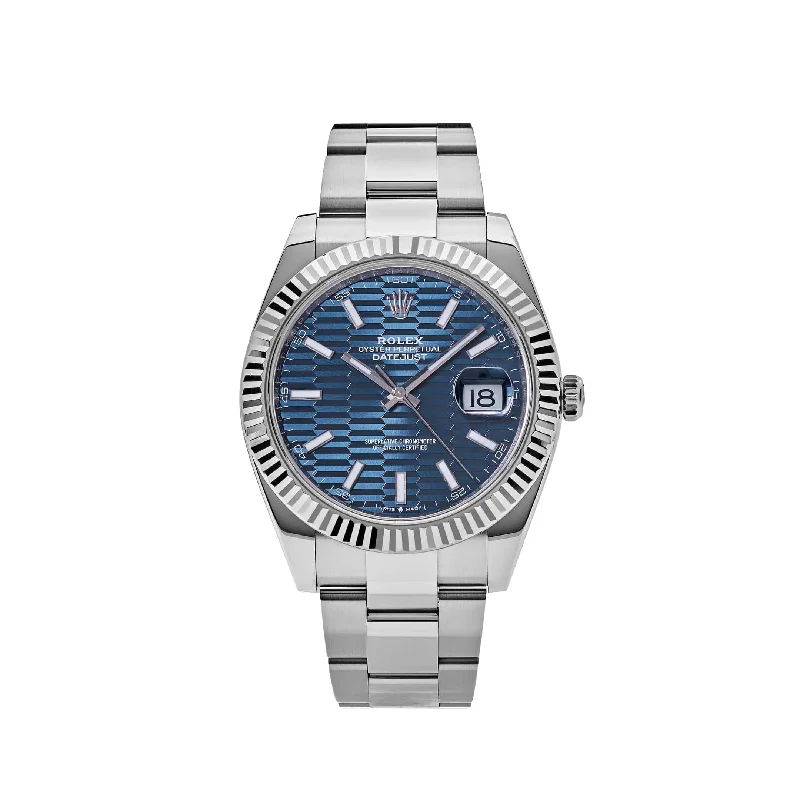 Rolex Day-Date 36mm with white gold dial -Rolex Datejust 126334 Stainless Steel Fluted Motif Blue Dial Oyster (2023)