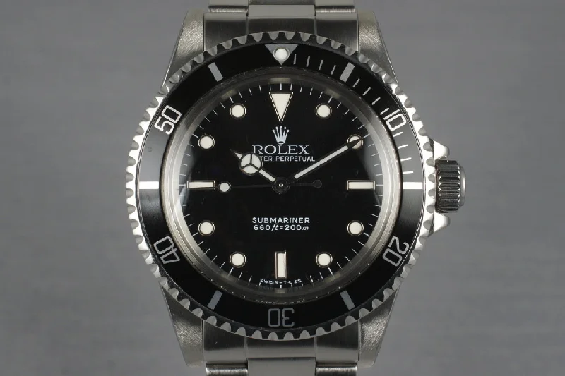 Rolex Submariner with new ceramic bezel -1985 Rolex Submariner 5513 with Box and Papers