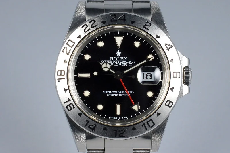 Authentic Rolex watches for sale -1995 Rolex Explorer II 16570 Black Dial