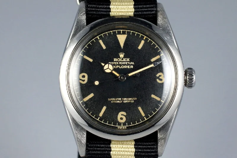 Rolex Explorer II with dual-time zone display -1960 Rolex Explorer 1016 Glossy Gilt Dial with Papers