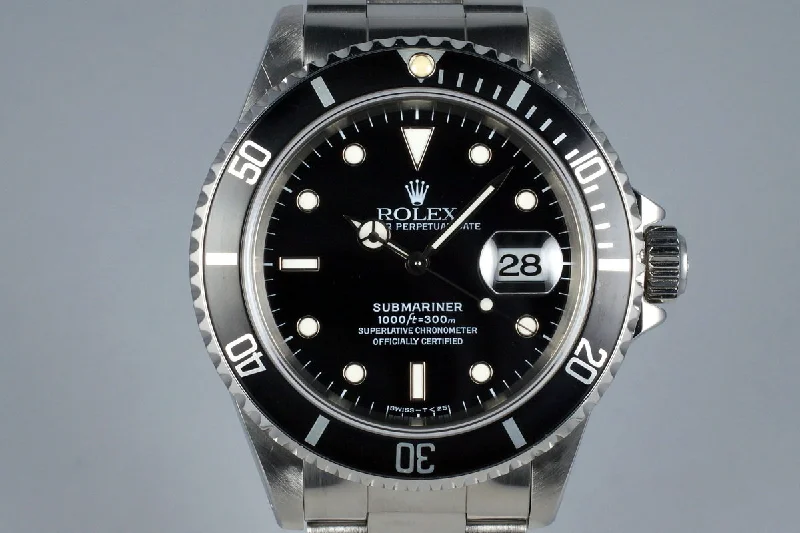 Rolex Milgauss with lightning bolt hand -1995 Rolex Submariner 16610 with RSC Papers