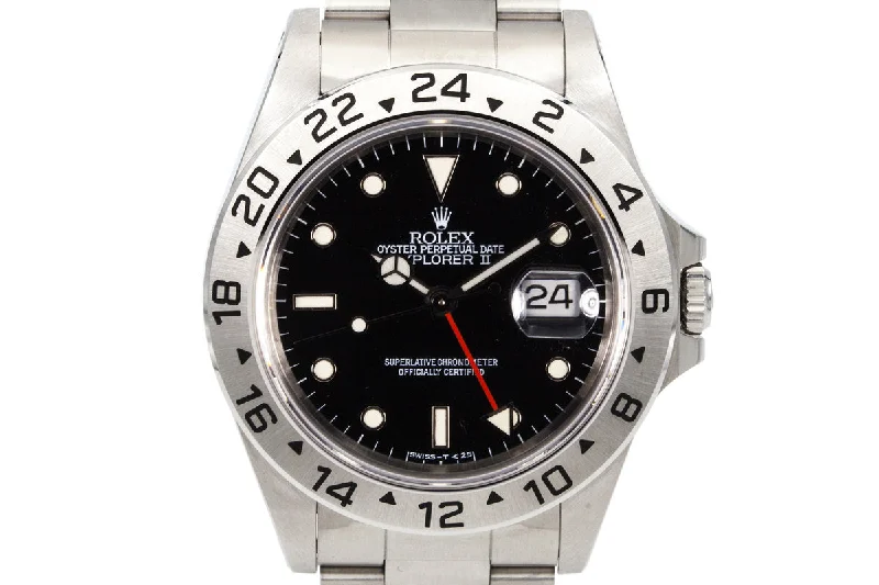 Rolex Sea-Dweller 43mm ceramic bezel -1993 Rolex Explorer II 16570 Black Dial