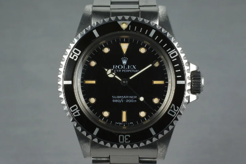 Rolex Submariner for divers -1988 Rolex Submariner 5513 with Japanese Rolex Service Papers