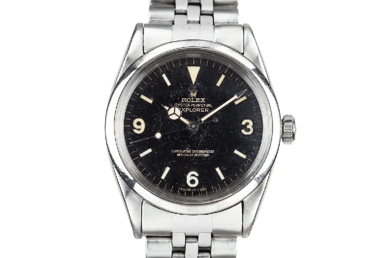 Rolex Milgauss with classic stainless steel case -1964 Rolex Explorer I 1016 Gilt Dial