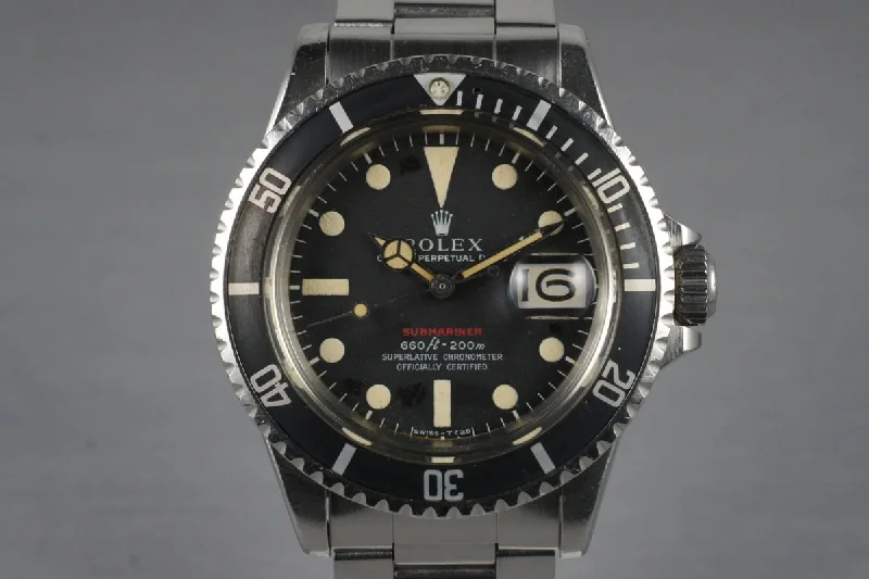 Rolex Submariner with stainless steel case -1970 Rolex Red Submariner 1680 Mark IV