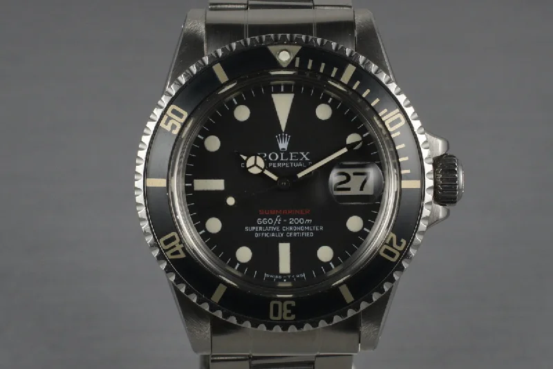 Rolex GMT-Master II with Jubilee bracelet -1971 Rolex Red Submariner 1680 with Mark 5 Dial