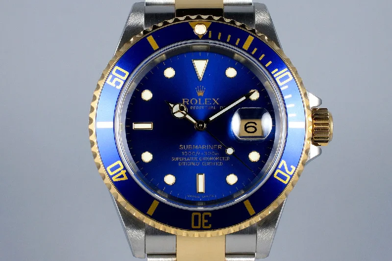 Rolex Yacht-Master II with blue dial -2006 Rolex Two Tone Blue Submariner 16613