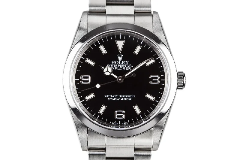 Rolex Submariner with polished finish -1999 Rolex Explorer 14270