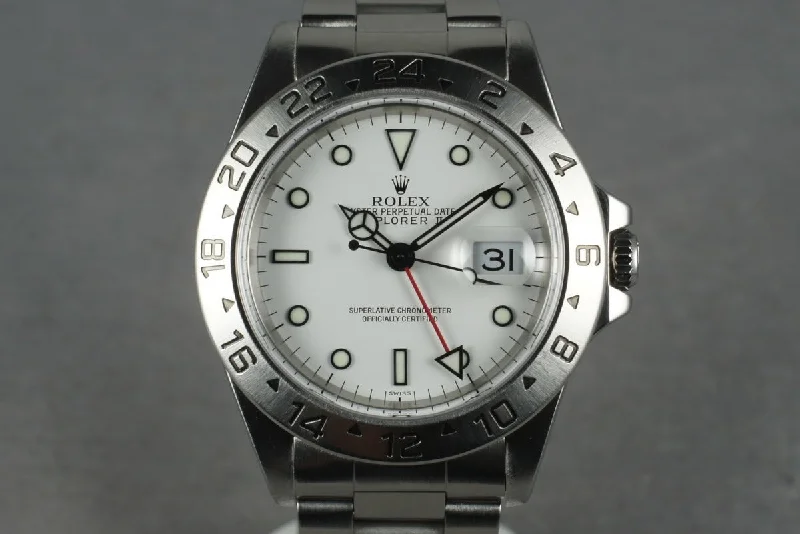 Rolex Milgauss with orange lightning bolt hands -1999 Rolex Explorer II 16570