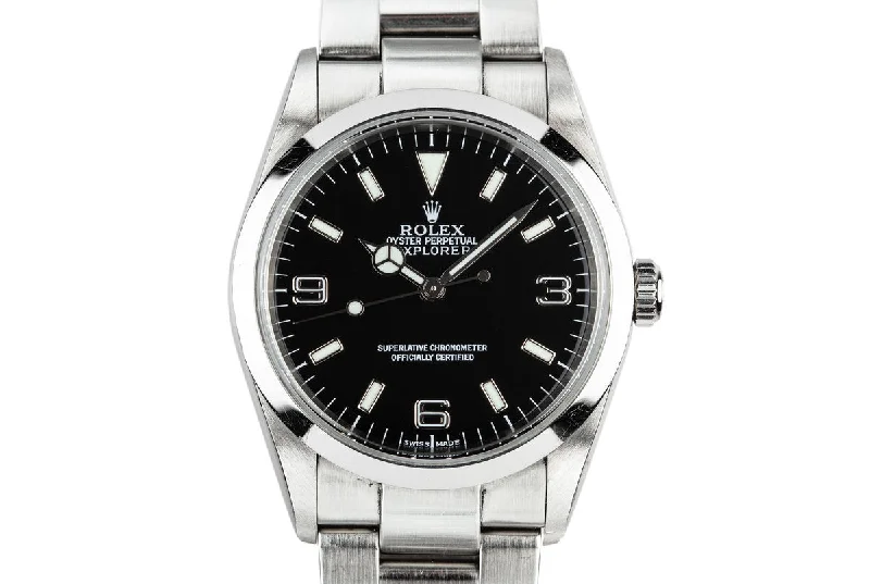 Rolex Submariner with new ceramic bezel -2002 Rolex Explorer 114270