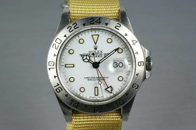 Rolex Sky-Dweller with white ceramic dial -Rolex Explorer II 16570 cream marker dial