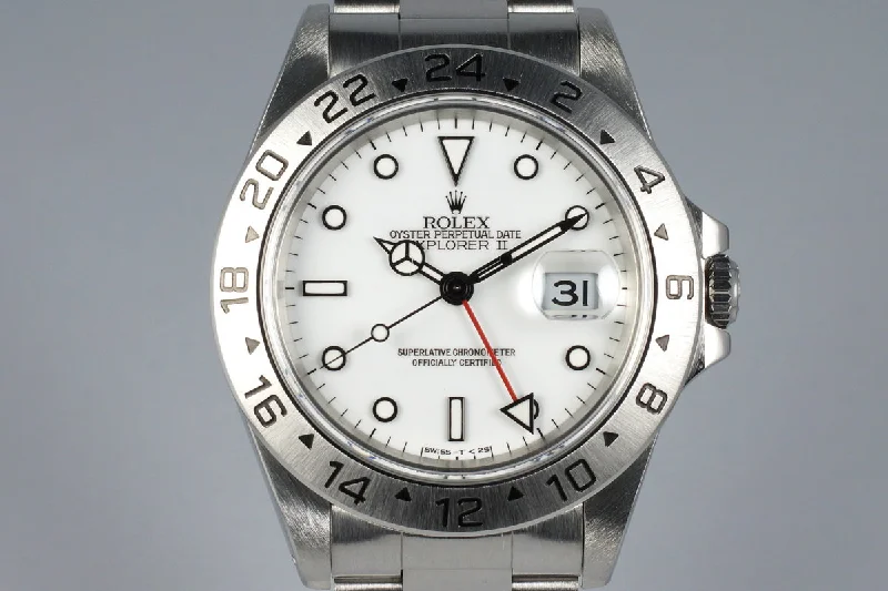 Rolex Explorer 39mm for adventurers -1995 Rolex Explorer II 16570 White Dial