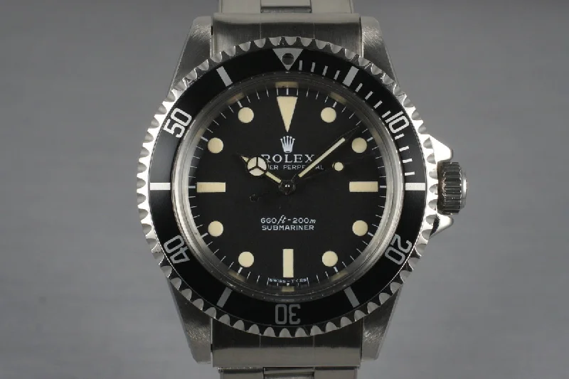 Rolex black dial watches for men -1970 Rolex Submariner 5513