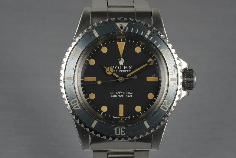 Rolex GMT-Master II with rose gold bracelet -1971 Rolex Submariner 5513 with Box and Papers