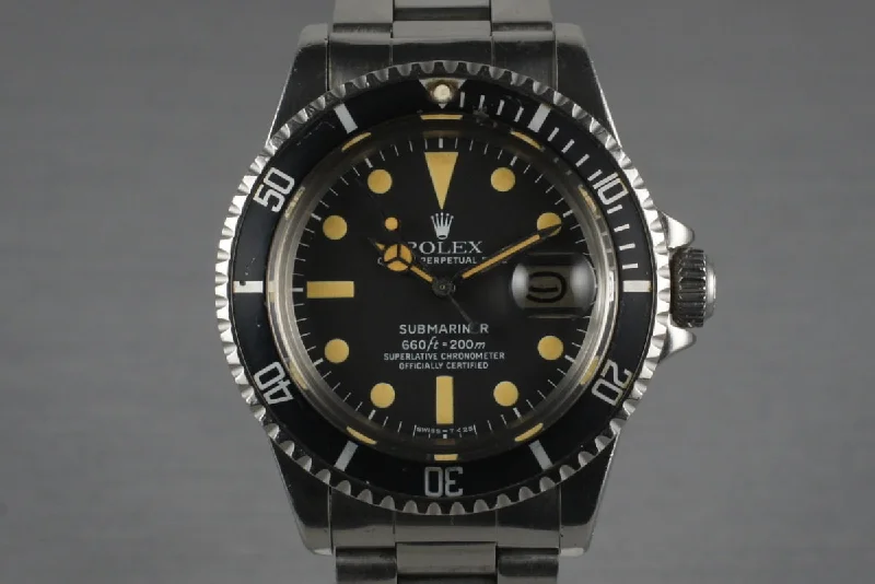 Rolex watches with professional diving features -1979 Rolex Submariner 1680