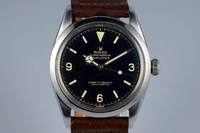 Rolex Datejust 36mm with Roman numerals -1960 Rolex Explorer 1 1016 Glossy Gilt Dial