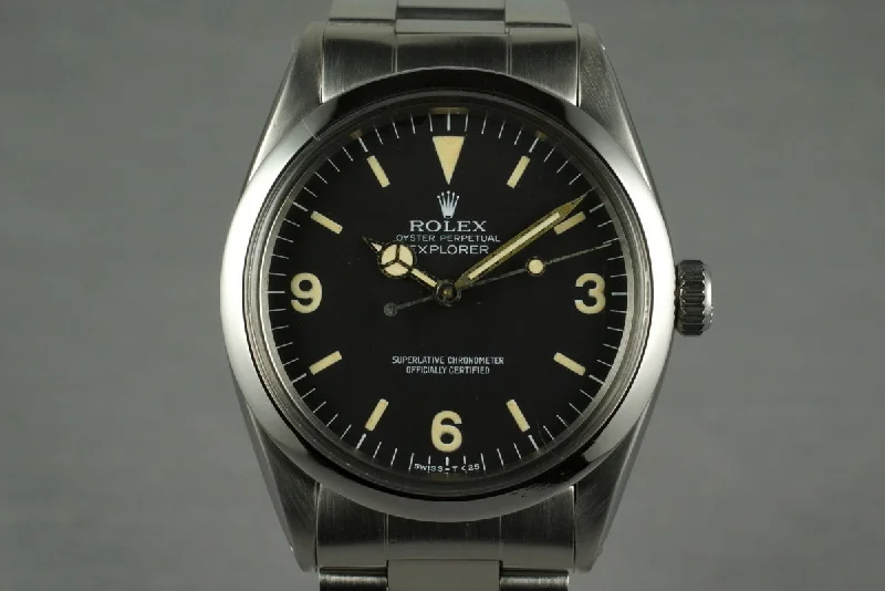 Rolex automatic movement watches -1962 Rolex Explorer 1 1016 with Matte Dial