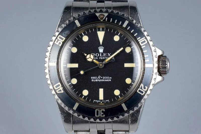 Rolex GMT-Master II with Pepsi bezel design -1974 Rolex Submariner 5513