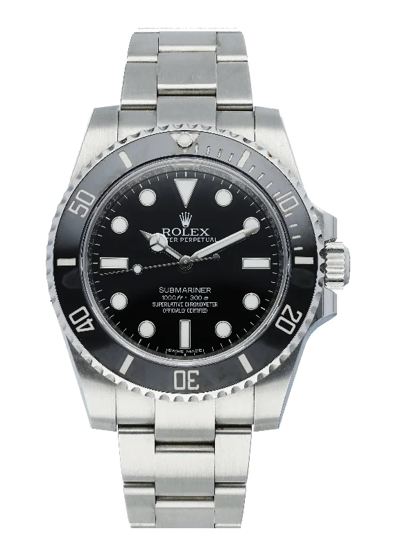 Rolex Deepsea with 9000 feet water resistance -Rolex Submariner No Date 114060 Ceramic Bezel Mens Watch