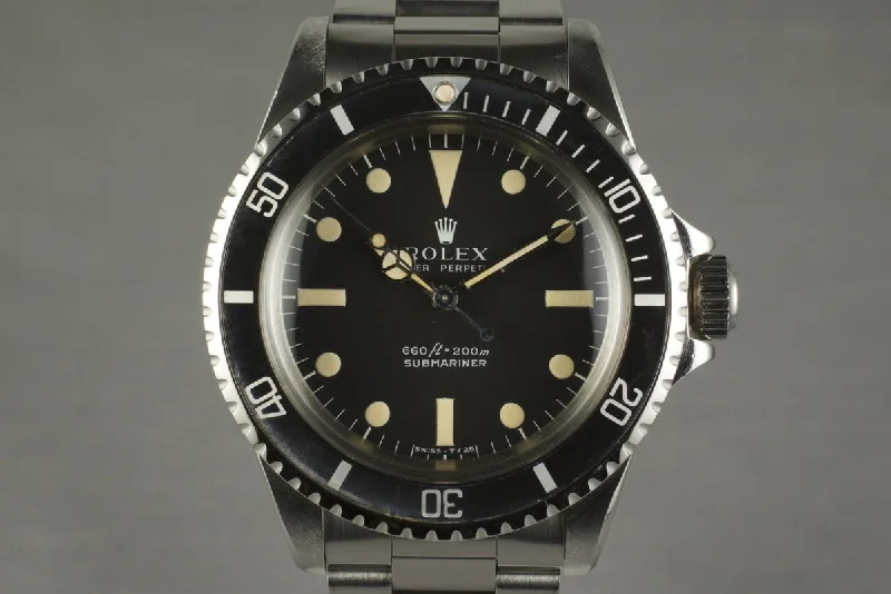 Rolex Explorer II with dual-time zone feature -1966 Rolex Submariner 5513 Serif Dial with Service Papers